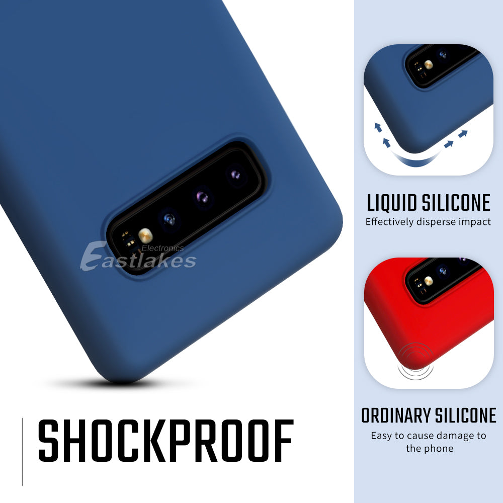 Liquid Silicone Gel Shockproof Case Cover For Samsung S22 S21 S20 FE - Eastlakes Electronics