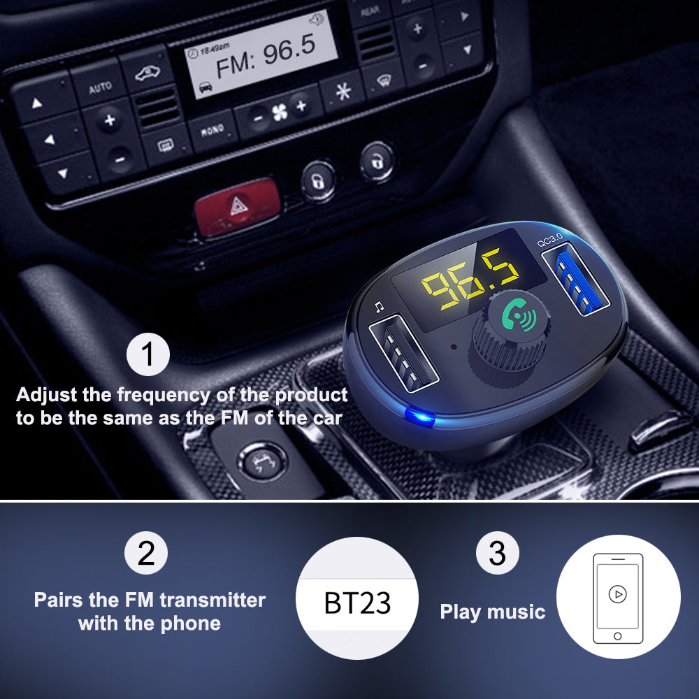 Bluetooth FM Transmitter Car Kit With USB Charger - Eastlakes Electronics