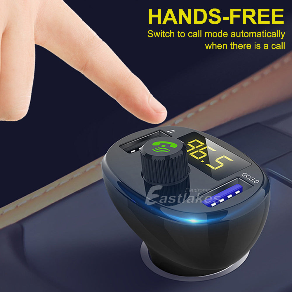 Bluetooth FM Transmitter Car Kit With USB Charger - Eastlakes Electronics