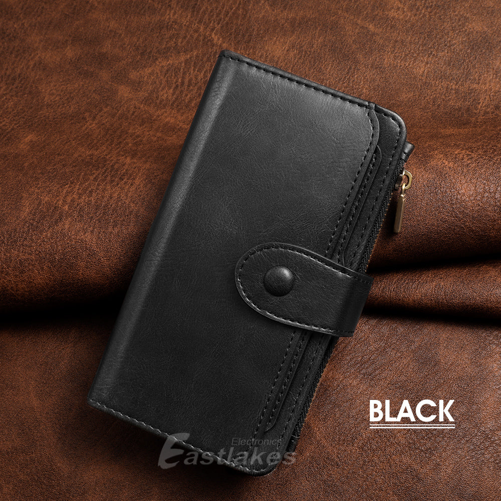 Full Wallet Leather Card Pouch Case For Apple iPhone 11 Pro Max XR XS Max - Eastlakes Electronics