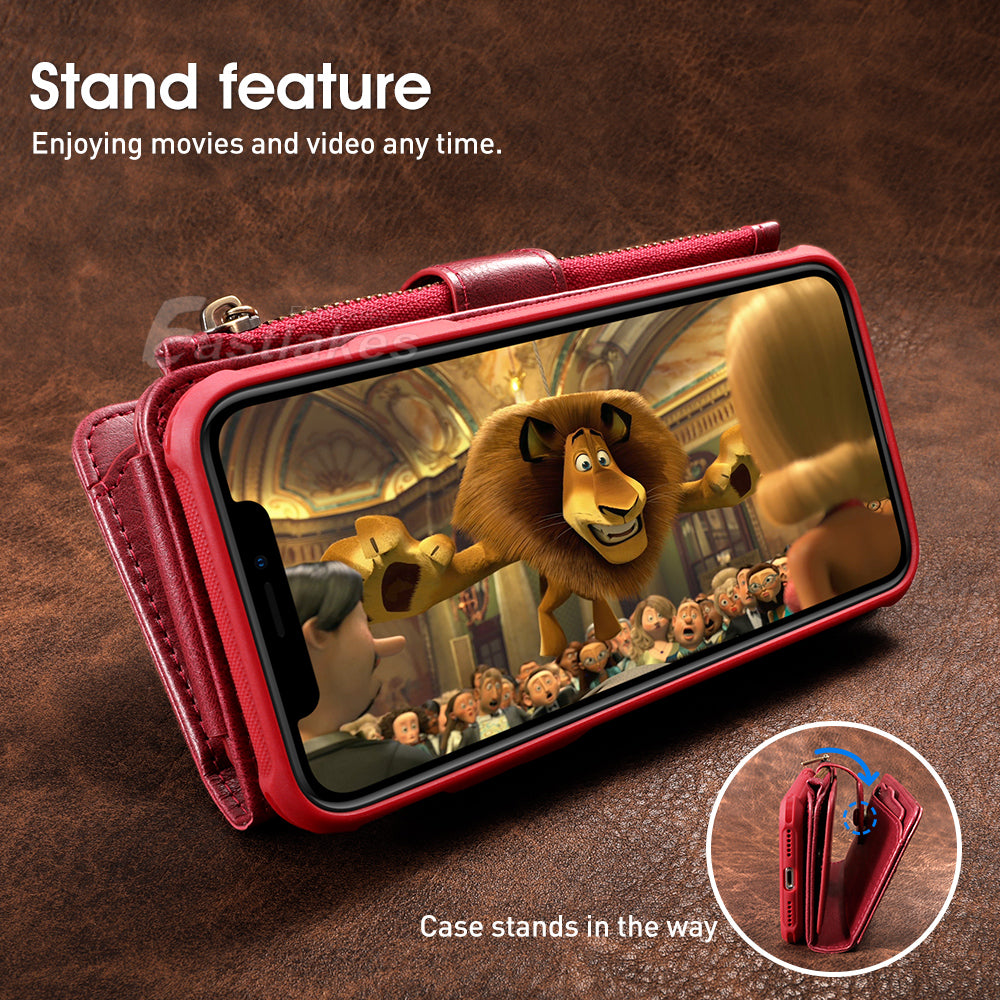 Full Wallet Leather Card Pouch Case For Apple iPhone 11 Pro Max XR XS Max - Eastlakes Electronics