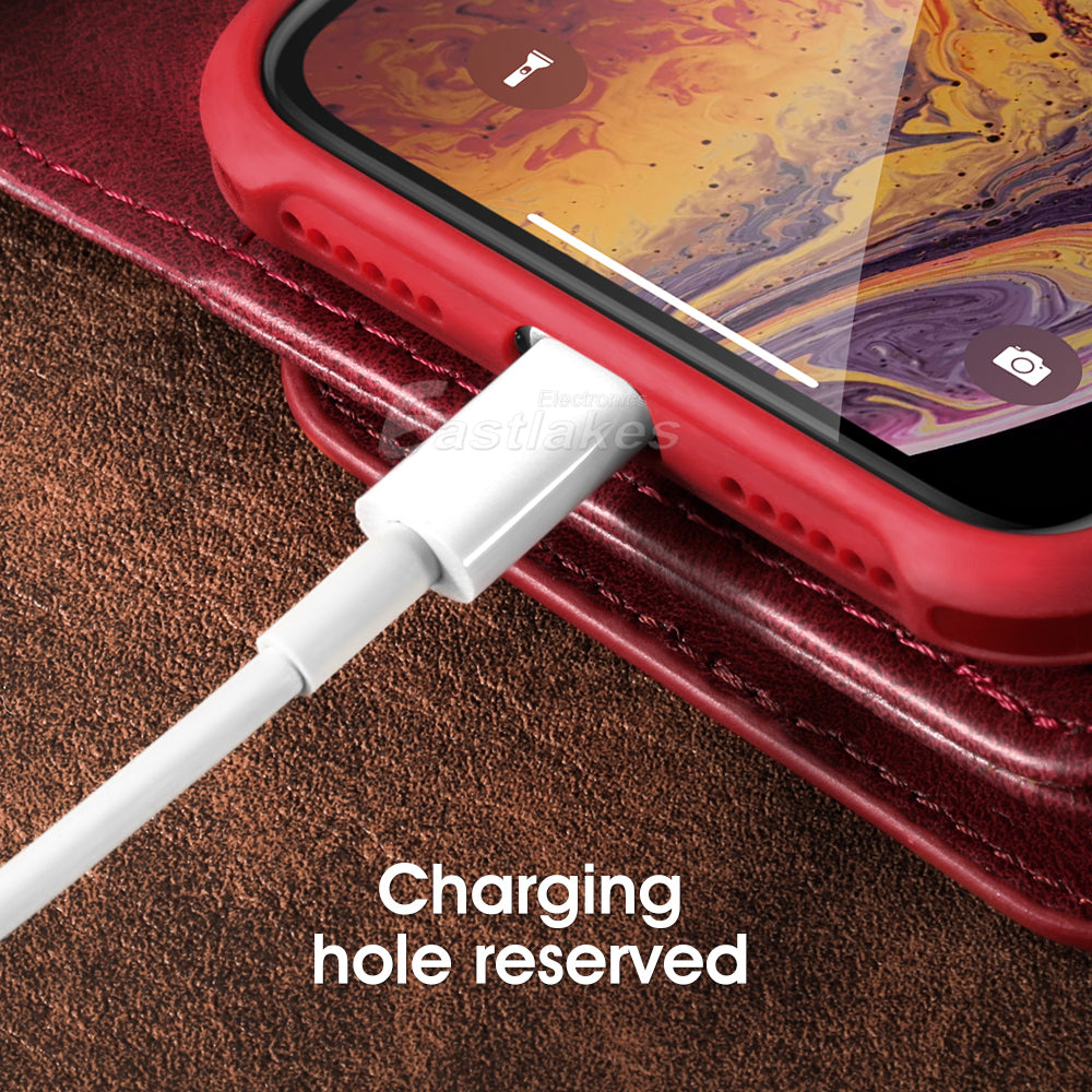 Full Wallet Leather Card Pouch Case For Apple iPhone 11 Pro Max XR XS Max - Eastlakes Electronics