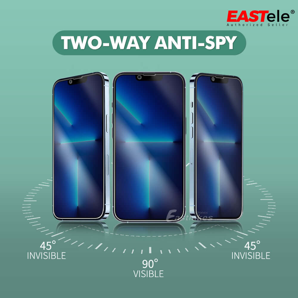 EASTele Privacy Tempered Glass Screen Protector for Apple iPhone - Eastlakes Electronics