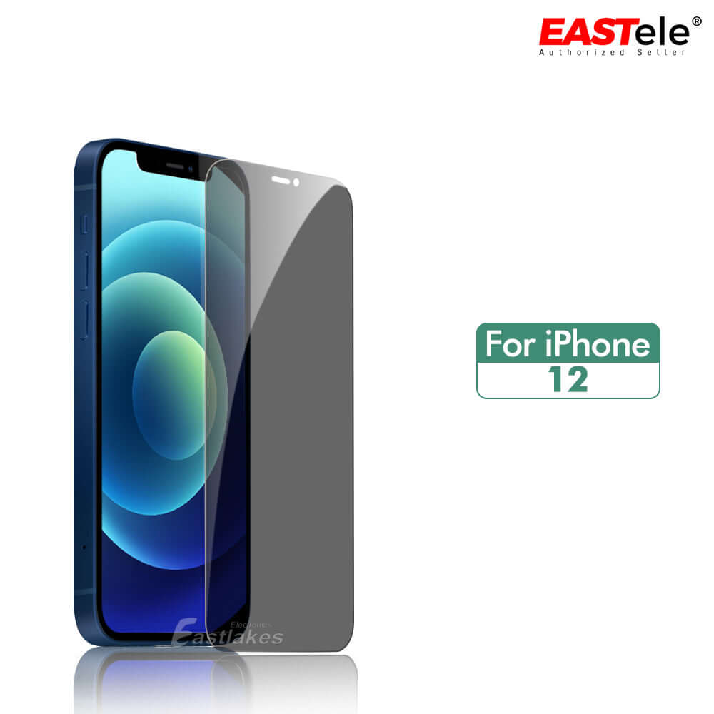 EASTele Privacy Tempered Glass Screen Protector for Apple iPhone - Eastlakes Electronics