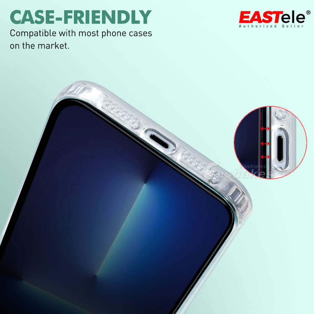 EASTele Privacy Tempered Glass Screen Protector for Apple iPhone - Eastlakes Electronics