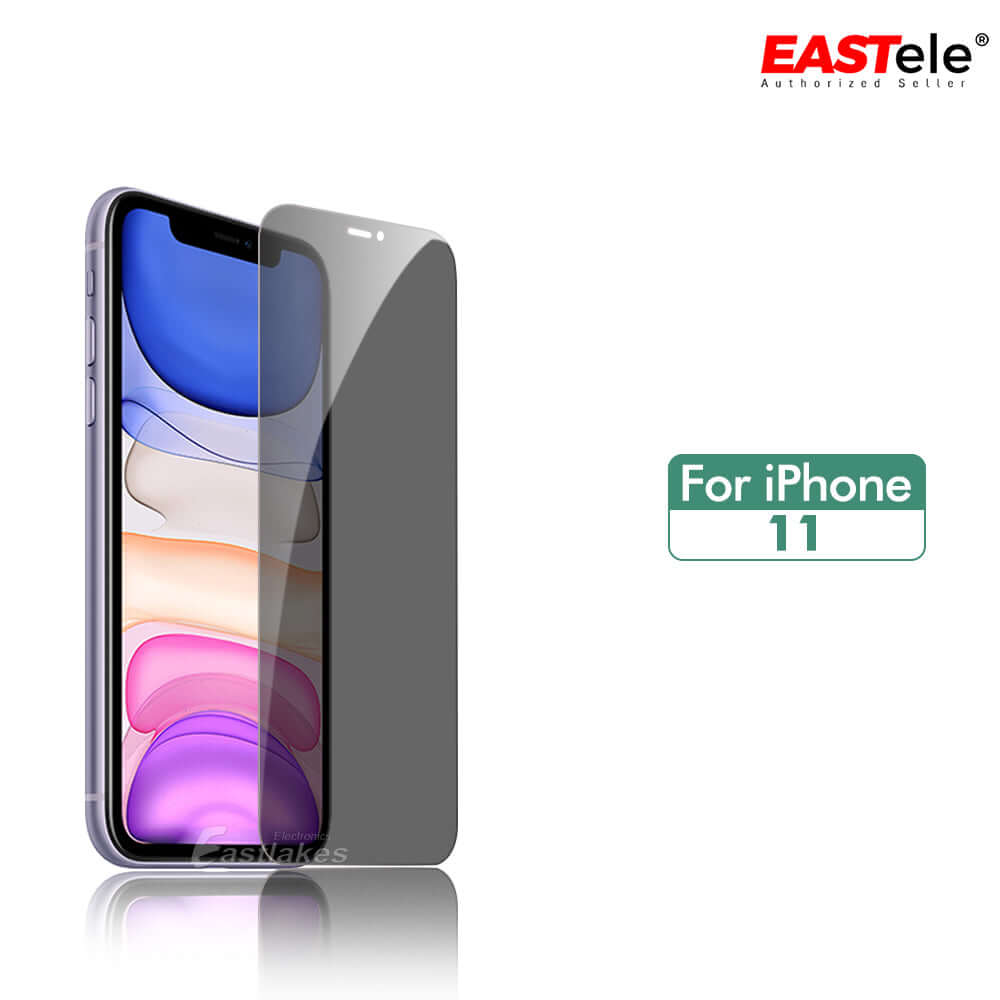 EASTele Privacy Tempered Glass Screen Protector for Apple iPhone - Eastlakes Electronics