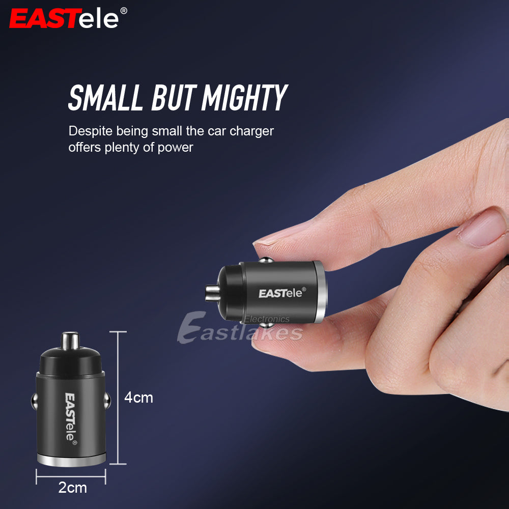 Compact USB-C Fast Car Charger - Eastlakes Electronics