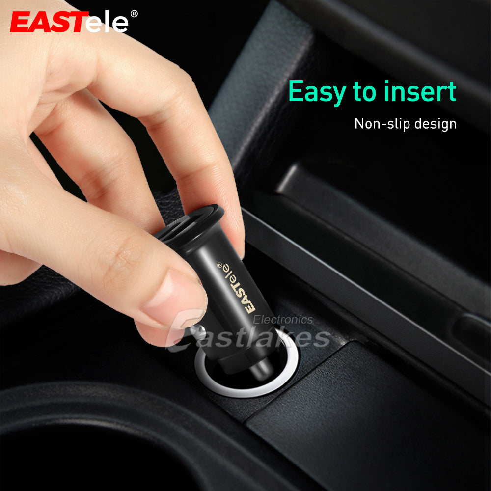 Dual USB+Type-C Fast Charging Car Charger - Eastlakes Electronics