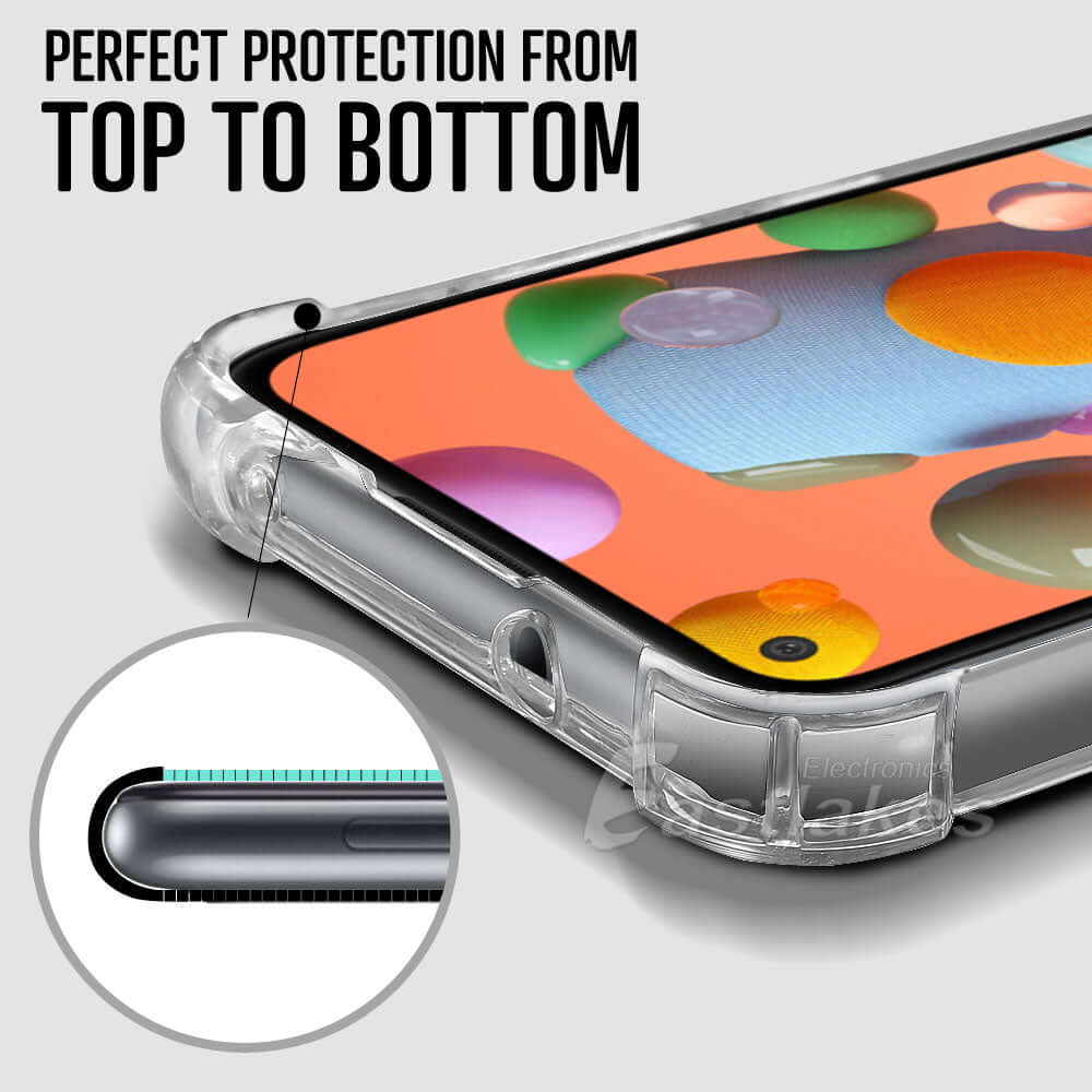 Clear Silicone Bumper Case for Samsung Galaxy A11 A21 - Eastlakes Electronics