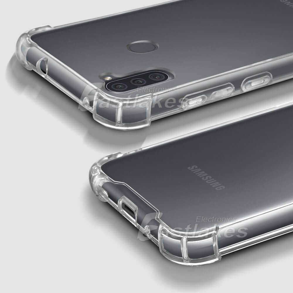 Clear Silicone Bumper Case for Samsung Galaxy A11 A21 - Eastlakes Electronics