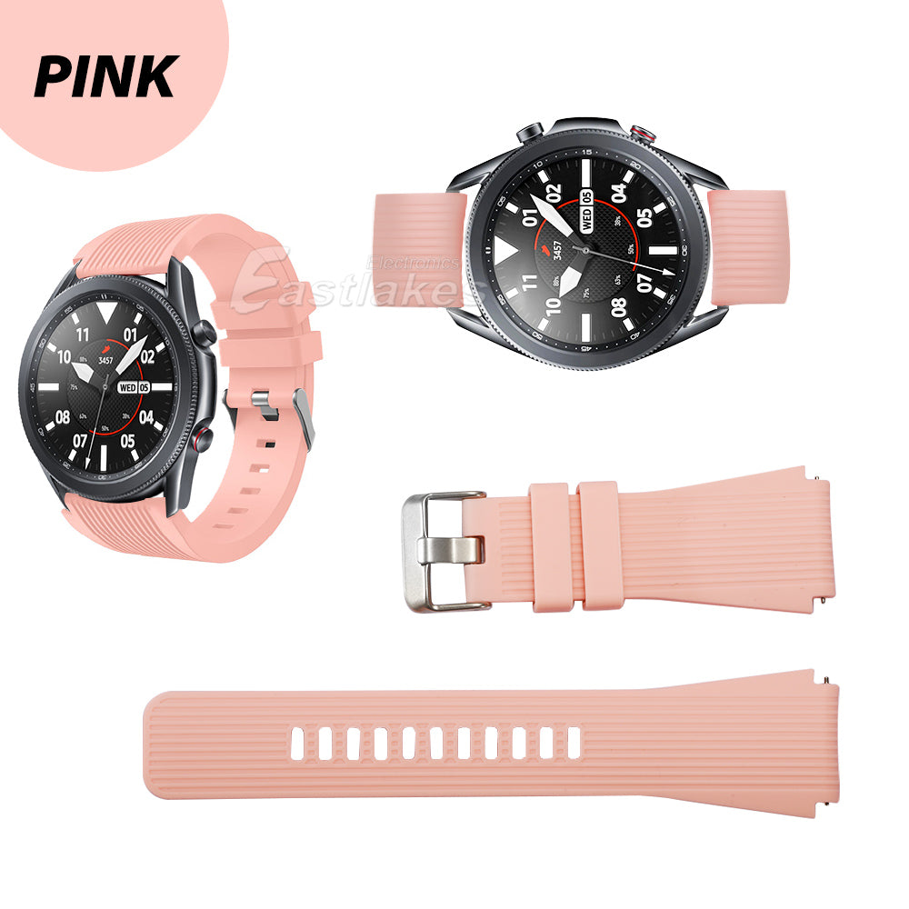 Pink Silicone Galaxy Watch 3 Band
