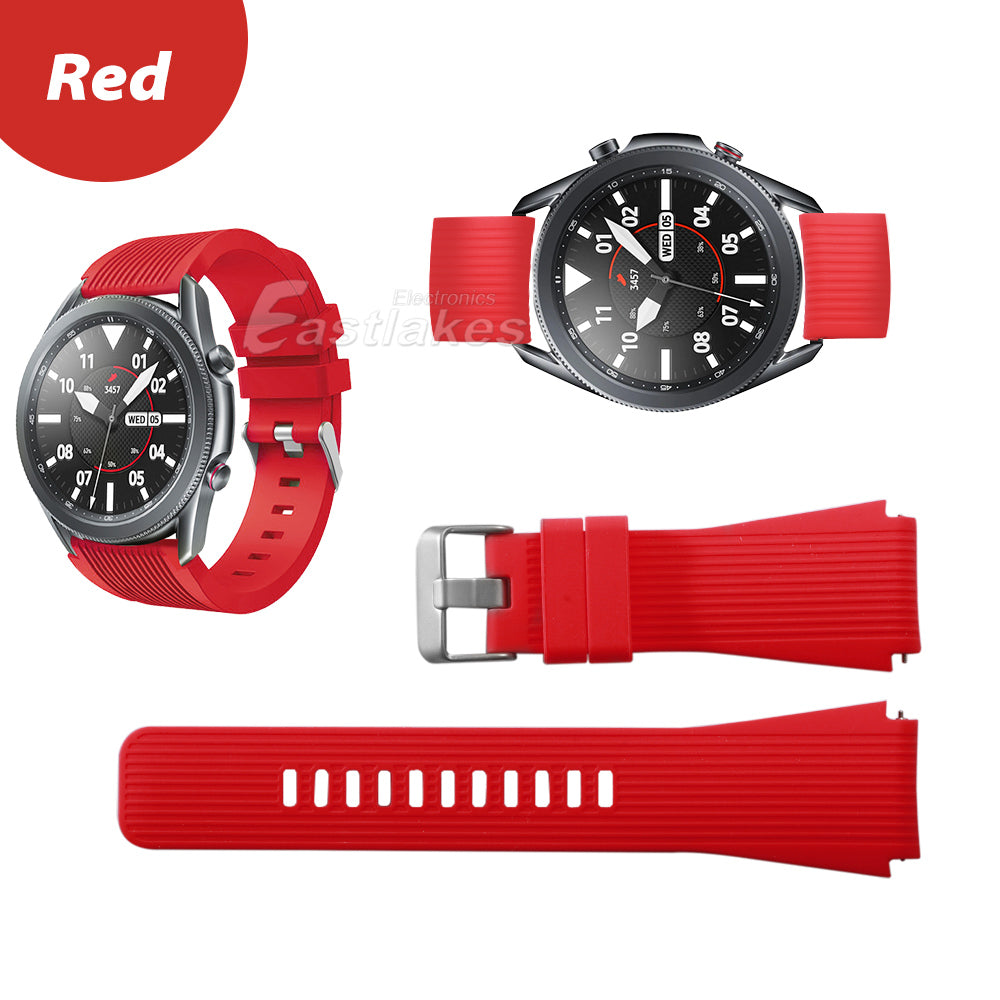 Red Silicone Galaxy Watch 3 Band