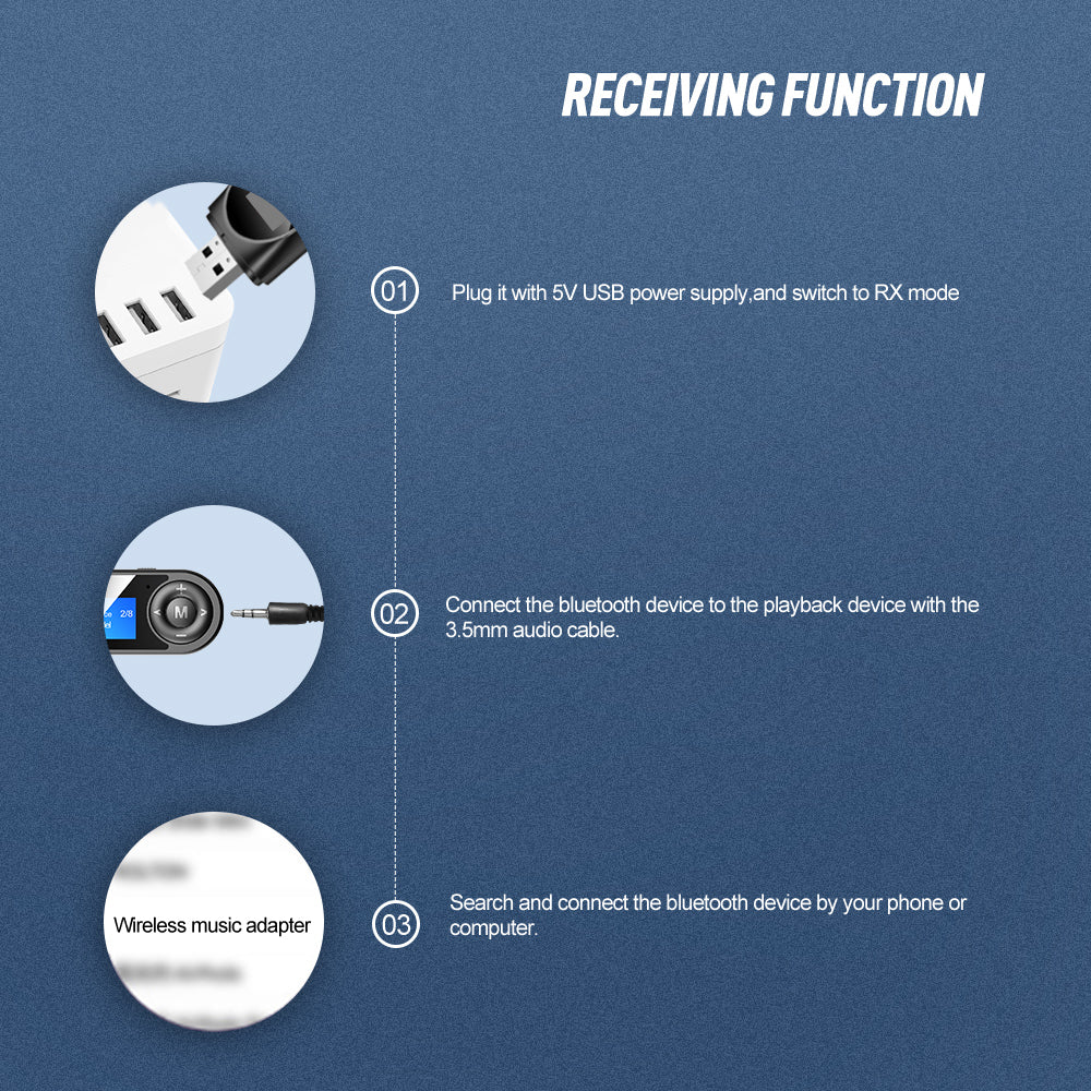 Bluetooth 5.0 USB Audio Transmitter & Receiver Adapter - Eastlakes Electronics