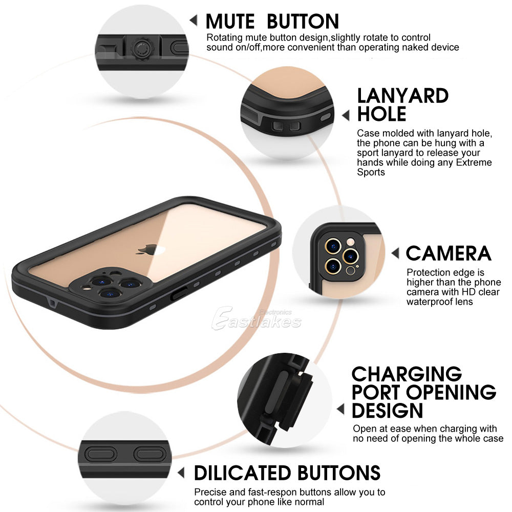 Waterproof Case For Apple iPhone 13 / 12 / 11 Series - Eastlakes Electronics
