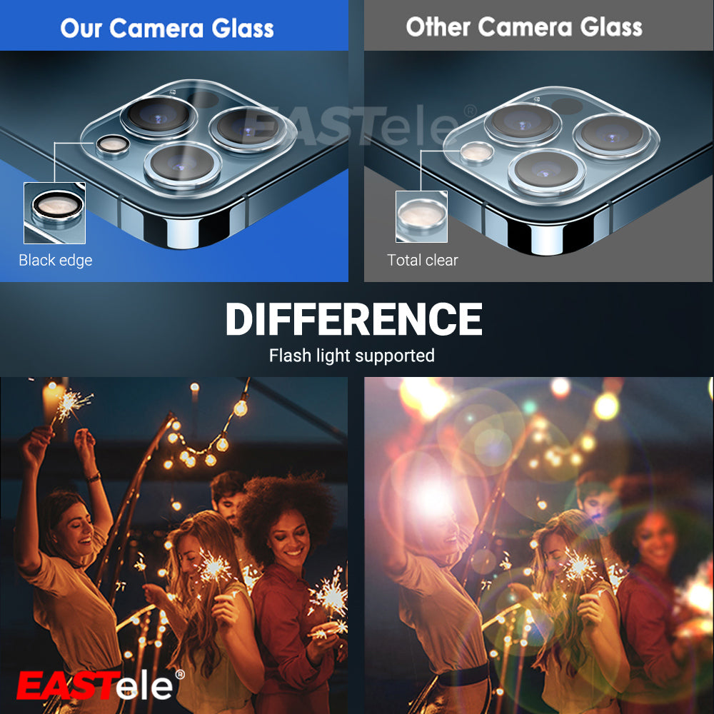 EASTele Apple iPhone 13/ 12/ 11 Series Camera Lens Tempered Glass Protector - Eastlakes Electronics