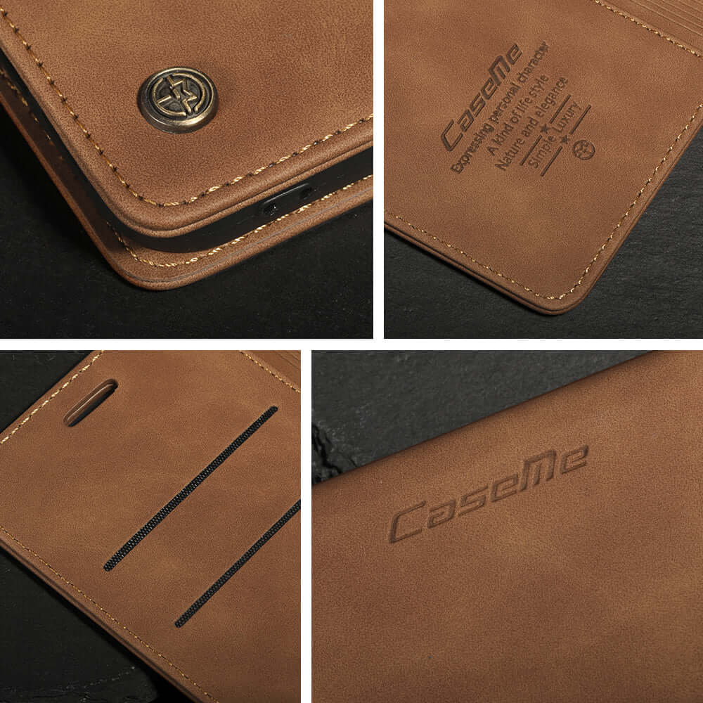 Retro Leather Wallet Card Case Cover For Apple iPhone 13 12 Pro Max mini - Eastlakes Electronics