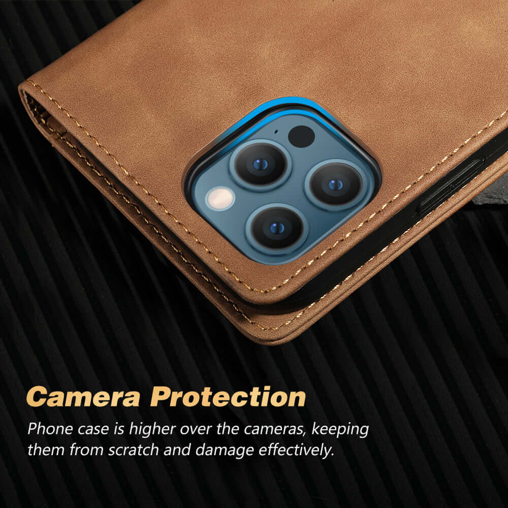 Retro Leather Wallet Card Case Cover For Apple iPhone 13 12 Pro Max mini - Eastlakes Electronics