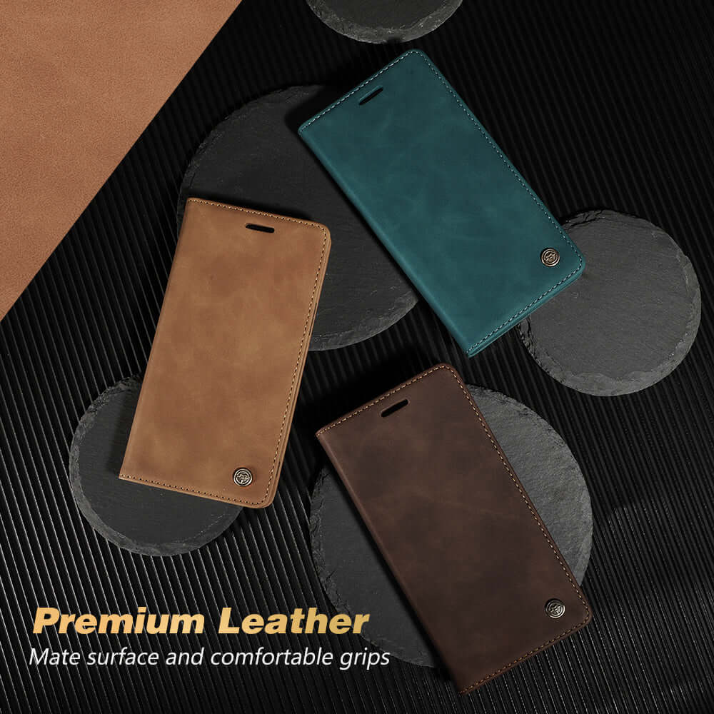 Retro Leather Wallet Card Case Cover For Apple iPhone 13 12 Pro Max mini - Eastlakes Electronics
