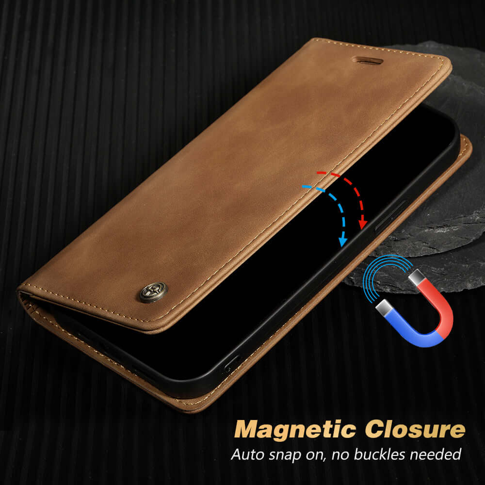 Retro Leather Wallet Card Case Cover For Apple iPhone 13 12 Pro Max mini - Eastlakes Electronics