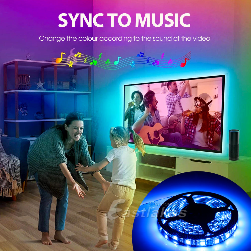 RGB Bluetooth LED Strip Lights - Eastlakes Electronics