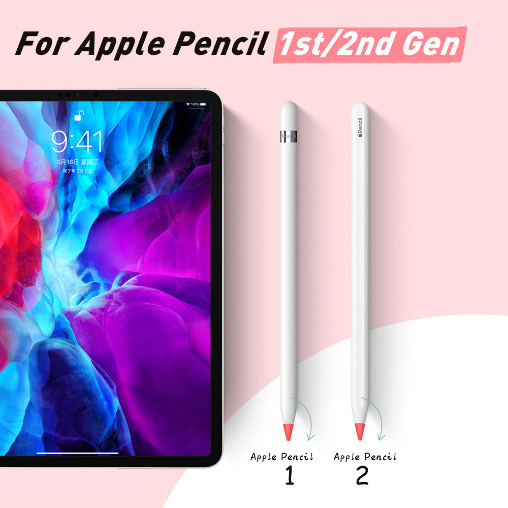 Silicone Nib Case Cover Tip Touchscreen For Apple Pencil 1st / 2nd Gen. - Eastlakes Electronics