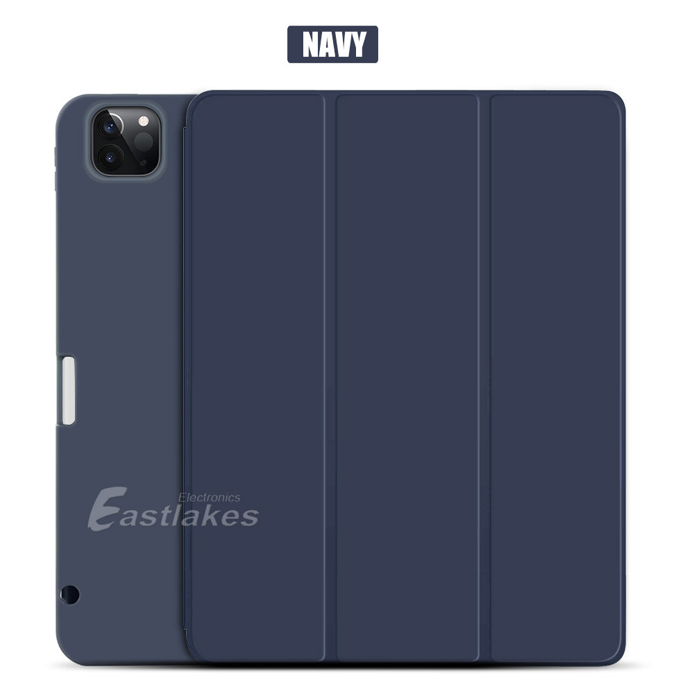 Silicone Smart Cover For Apple iPad with Apple Pen Clip - Eastlakes Electronics