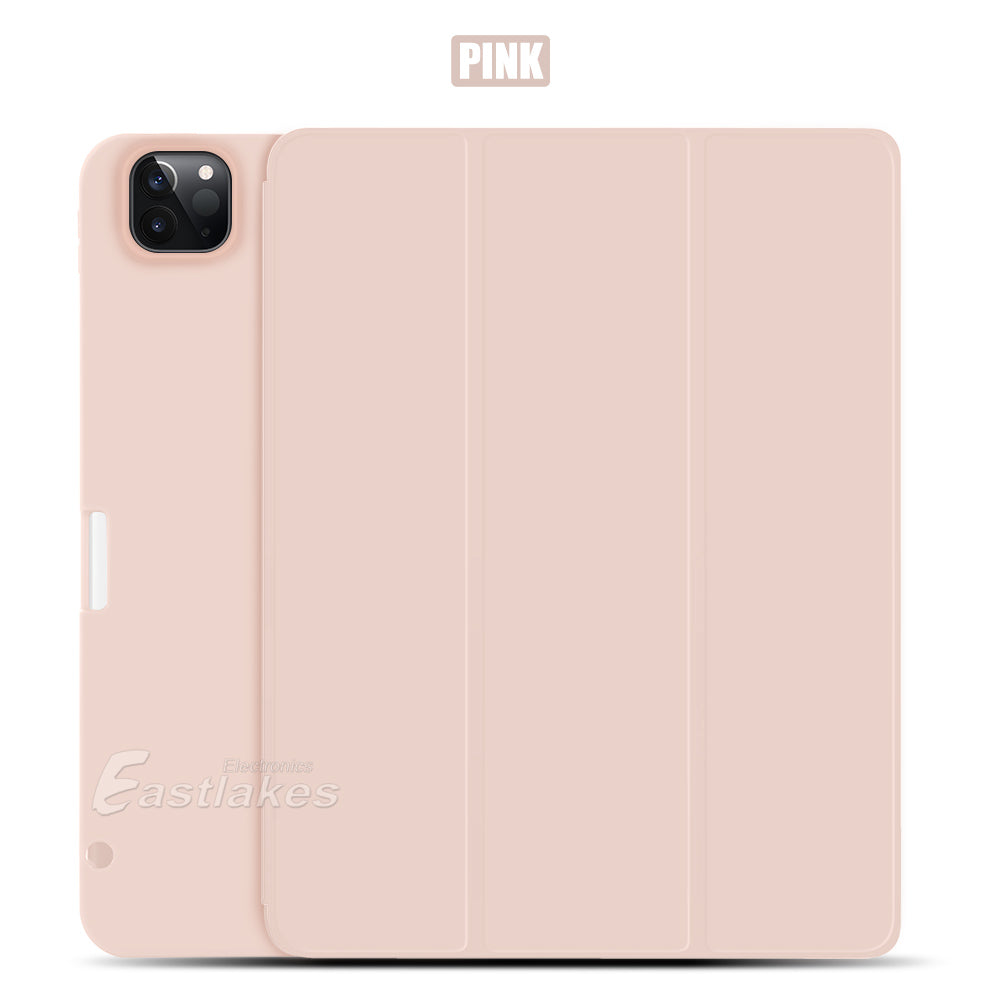 Silicone Smart Cover For Apple iPad with Apple Pen Clip - Eastlakes Electronics