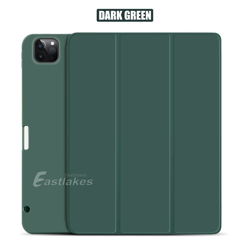 Silicone Smart Cover For Apple iPad with Apple Pen Clip - Eastlakes Electronics