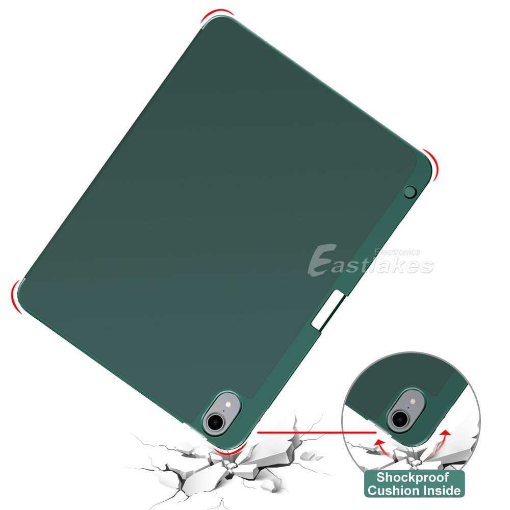 Silicone Smart Cover For Apple iPad with Apple Pen Clip - Eastlakes Electronics