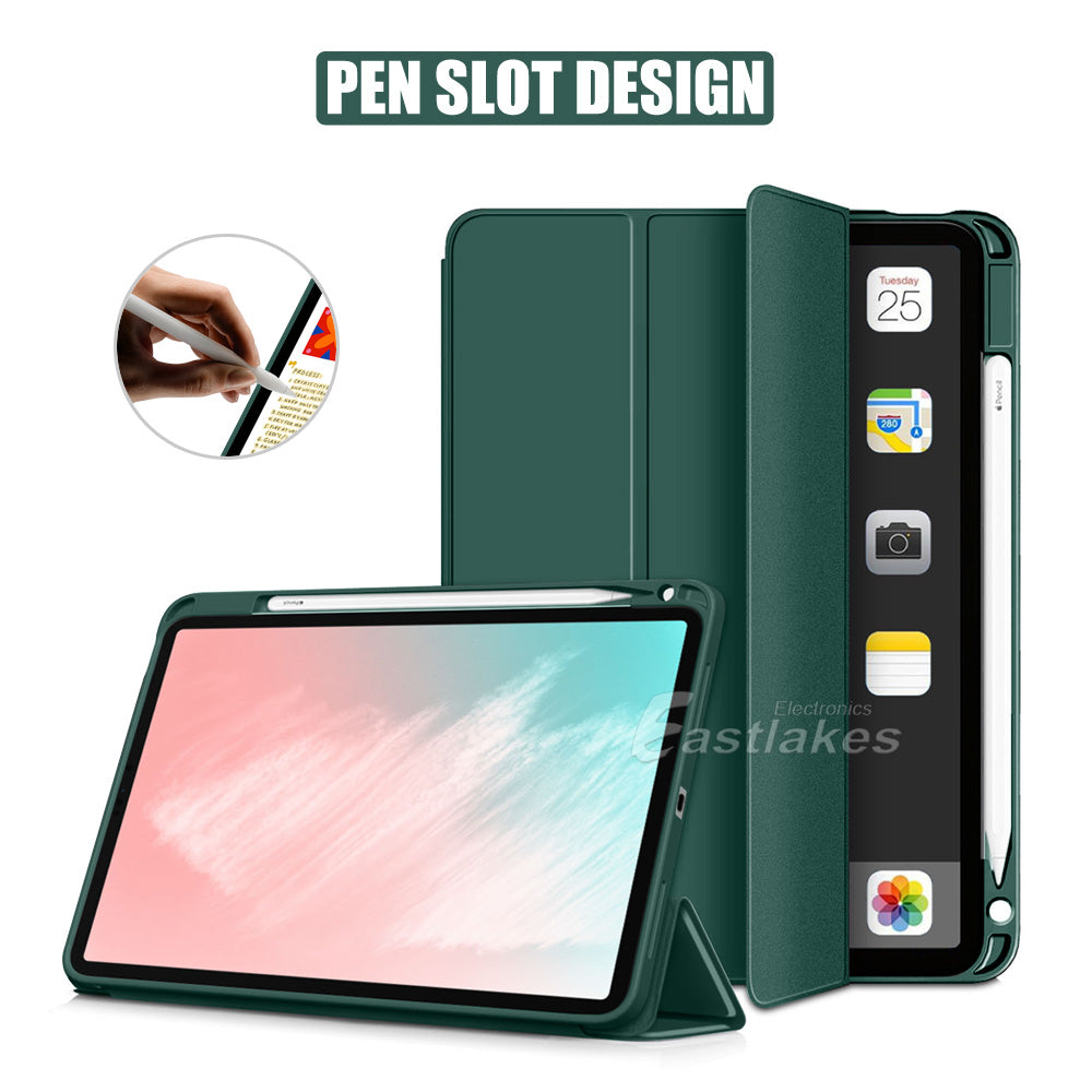 Silicone Smart Cover For Apple iPad with Apple Pen Clip - Eastlakes Electronics