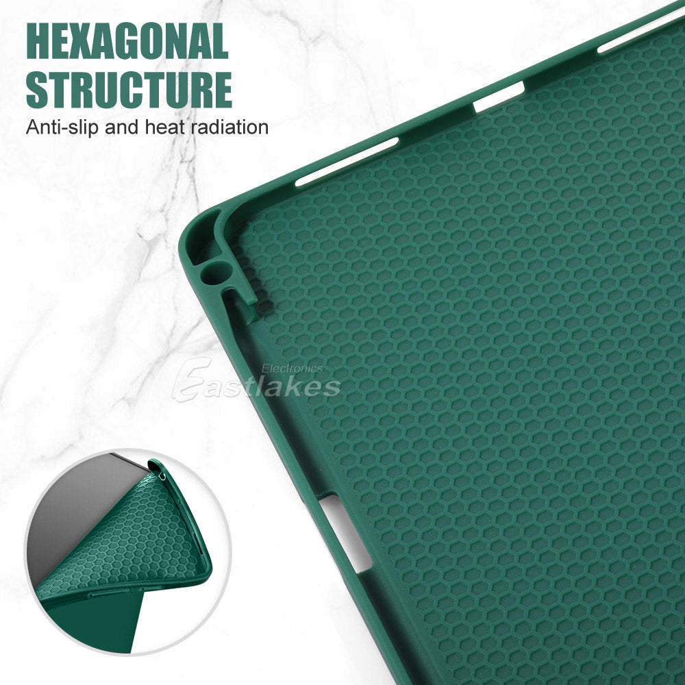 Silicone Smart Cover For Apple iPad with Apple Pen Clip - Eastlakes Electronics