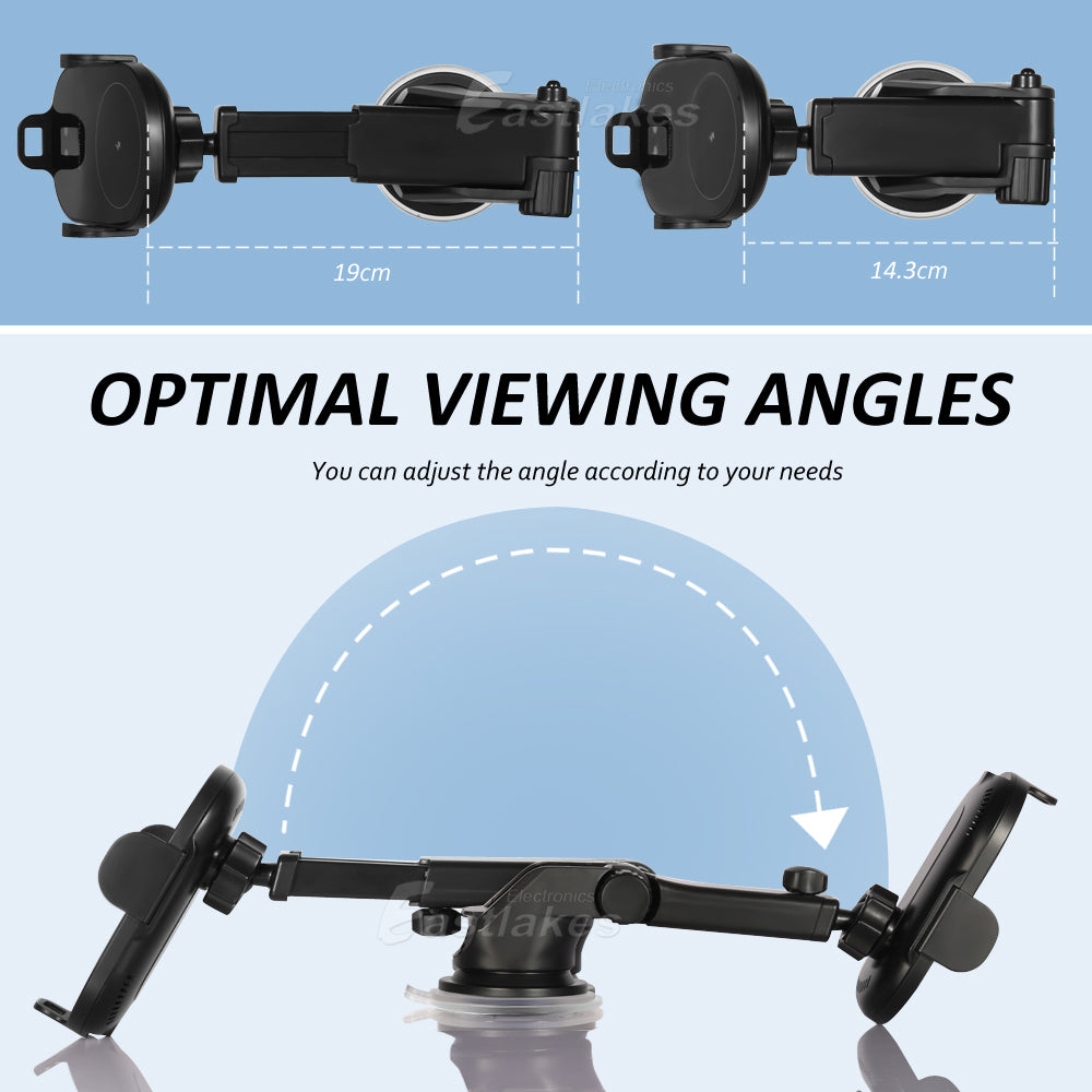Qi Wireless Charger Phone Car Holder - Eastlakes Electronics