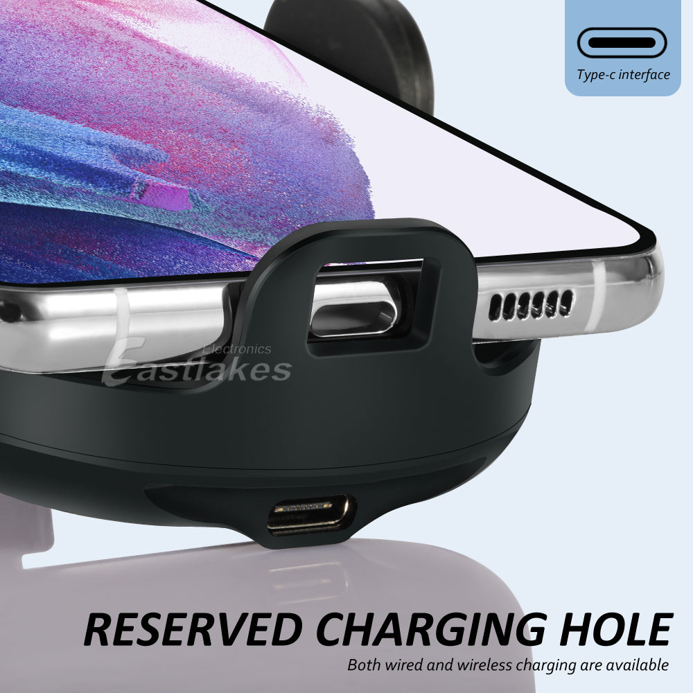 Automatic Clamping Wireless QI Car Charge Charger Mount Air Vent Phone Holder - Eastlakes Electronics