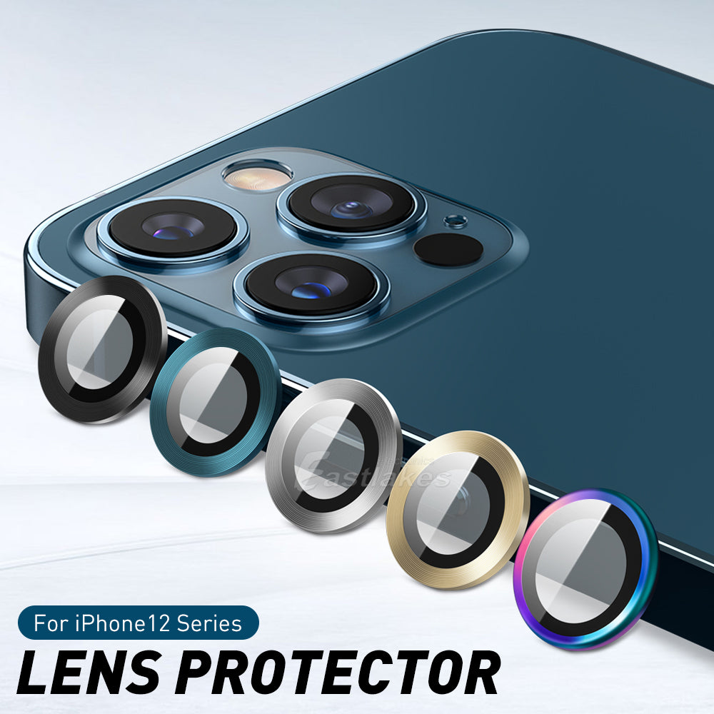 Apple iPhone 12 Series Camera Lens Metal Tempered Glass Protector - Eastlakes Electronics
