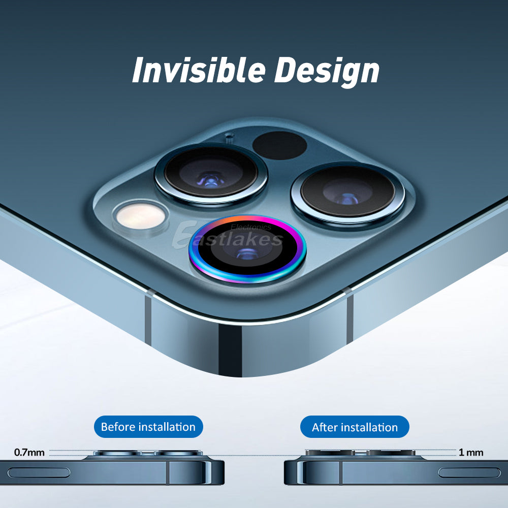 Apple iPhone 12 Series Camera Lens Metal Tempered Glass Protector - Eastlakes Electronics