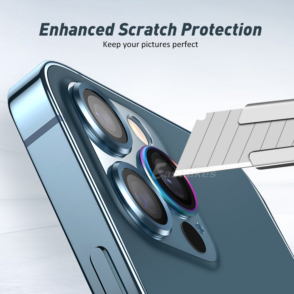Apple iPhone 12 Series Camera Lens Metal Tempered Glass Protector - Eastlakes Electronics