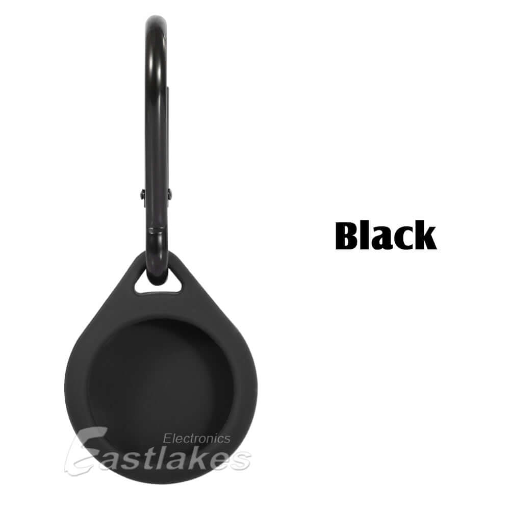 Black Silicone Apple AirTag Keyring