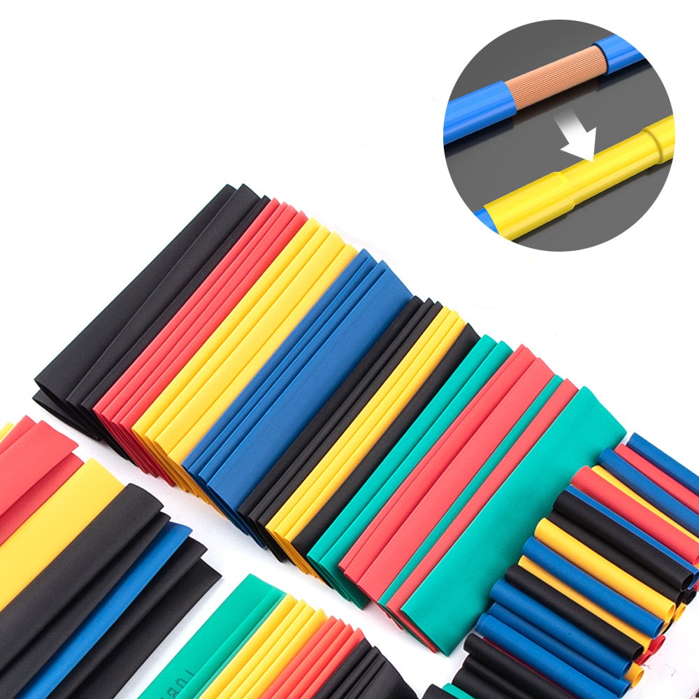 530 pcs Heat Shrink Tubing Tube Assortment Wire Cable Insulation Sleeving Kit - Eastlakes Electronics