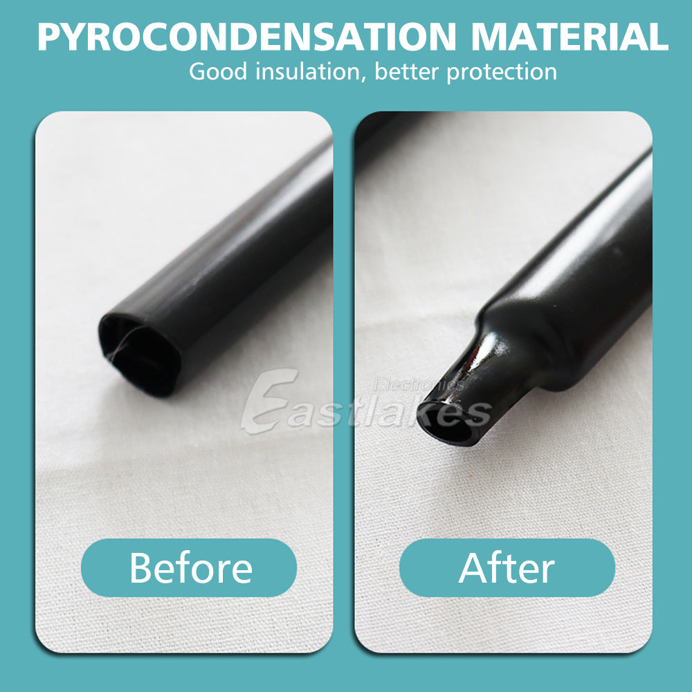 530 pcs Heat Shrink Tubing Tube Assortment Wire Cable Insulation Sleeving Kit - Eastlakes Electronics