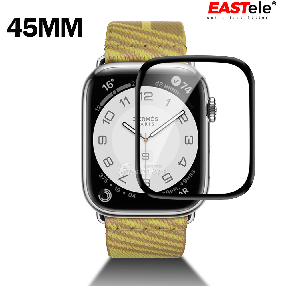 Tempered Glass FULL COVER Screen Protector For Apple Watch - Eastlakes Electronics