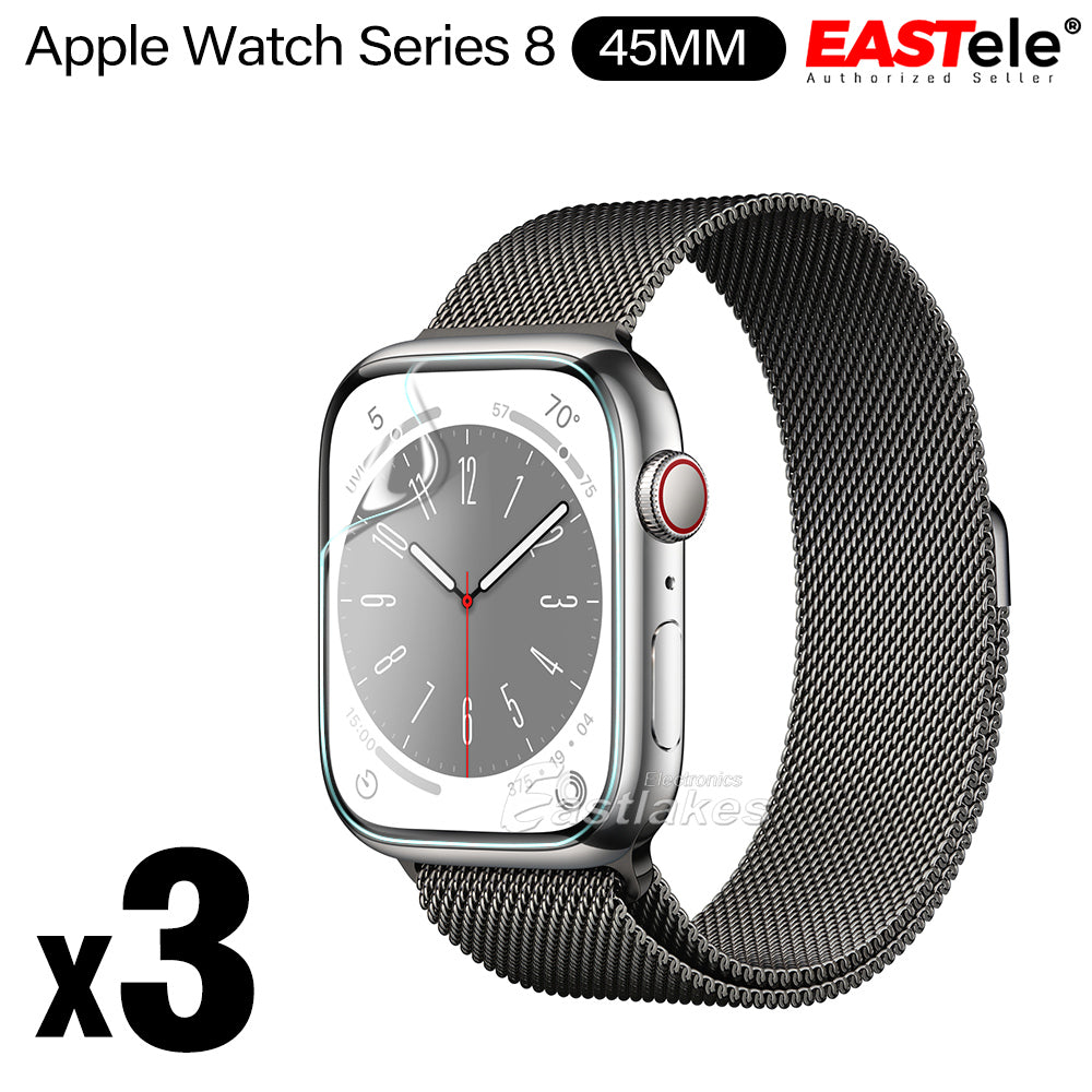 [3 Pack] EASTele Hydrogel Aqua Screen Protector Full Coverage For Apple Watch - Eastlakes Electronics