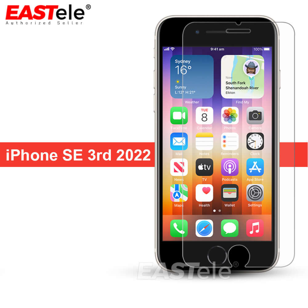 [2 Pack] EASTele Tempered Glass Screen Protector For Apple iPhone Series - Eastlakes Electronics