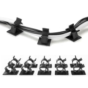 Cable Clamp Clip Desk Management Organiser Office - Eastlakes Electronics