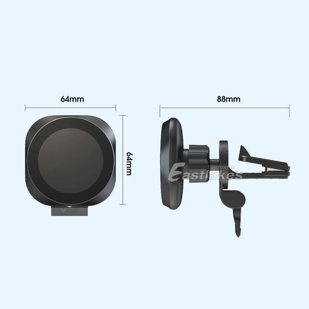 15W Magnetic Wireless Charger Car Holder Mount Cradle - Eastlakes Electronics