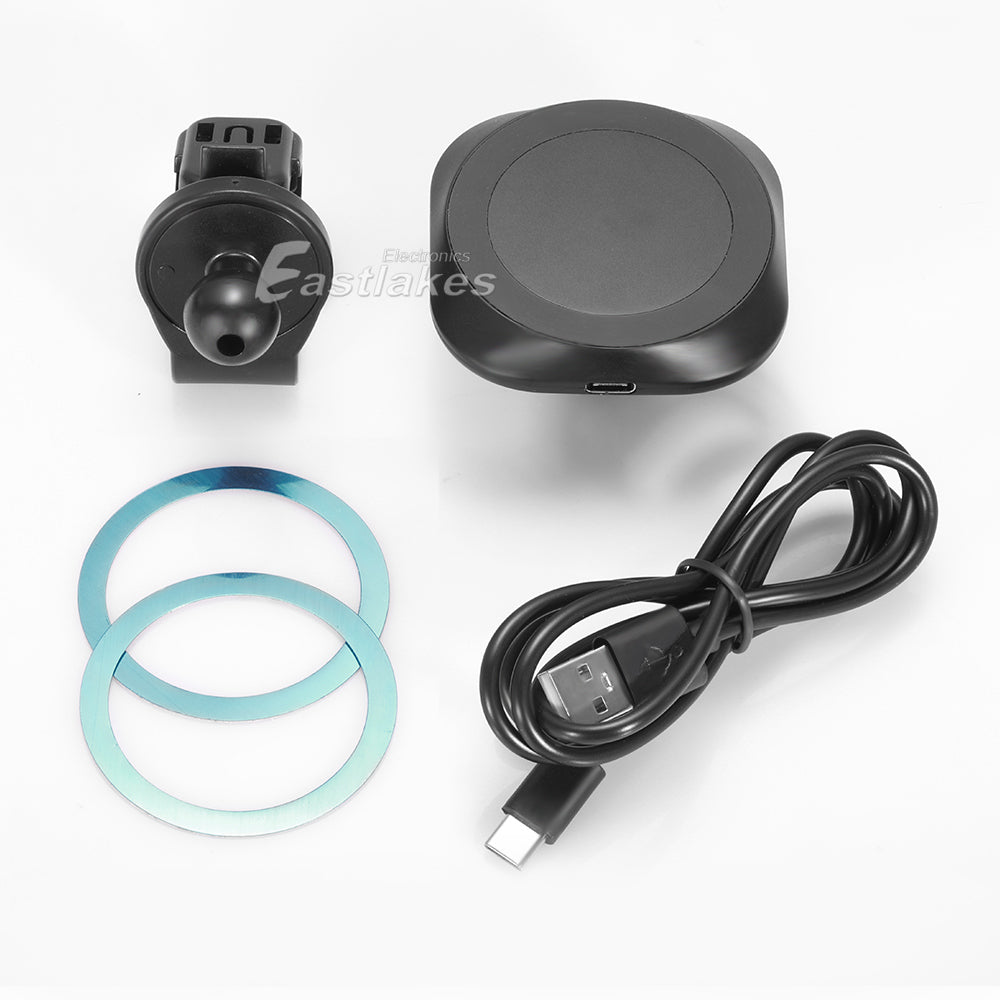 15W Magnetic Wireless Charger Car Holder Mount Cradle - Eastlakes Electronics