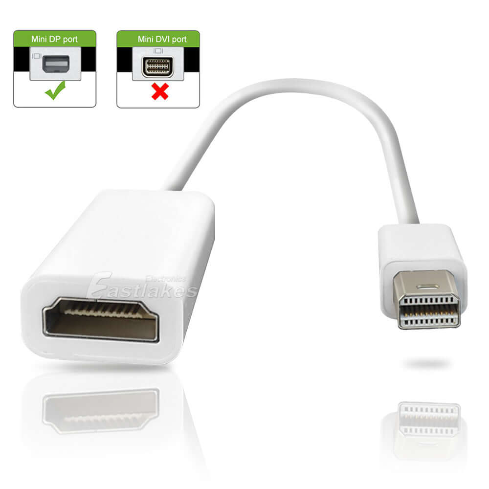 20cm Mini DisplayPort Thunderbolt to HDMI Adapter - Eastlakes Electronics