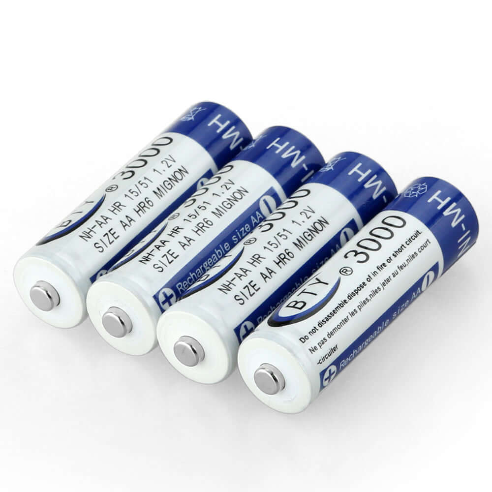 BTY AA 3000 mAH 1.2V Rechargeable Battery - Eastlakes Electronics