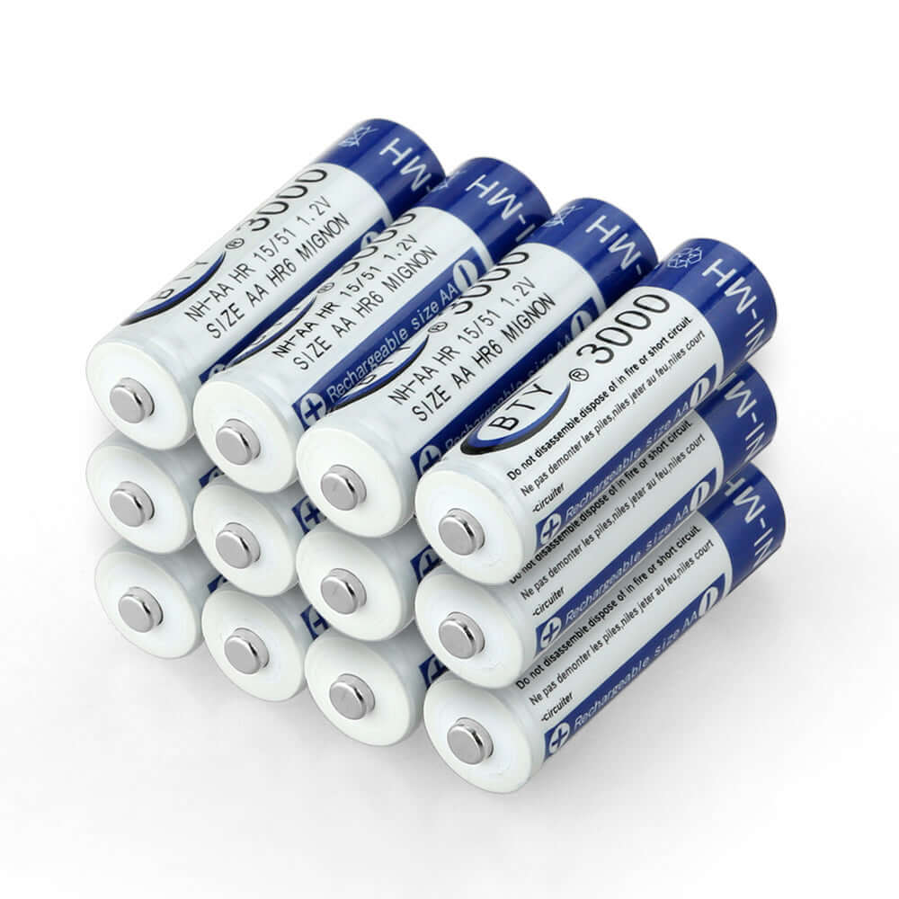 BTY AA 3000 mAH 1.2V Rechargeable Battery - Eastlakes Electronics