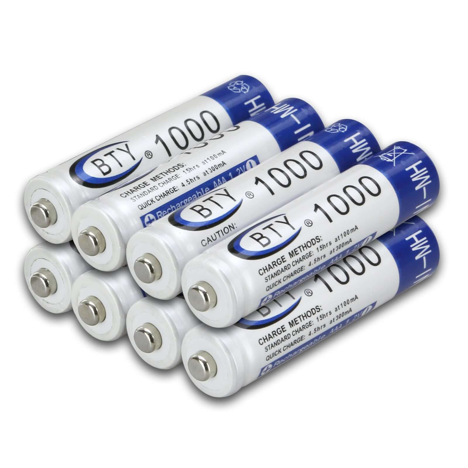 BTY AAA 1000 mAH 1.2V Rechargeable Battery - Eastlakes Electronics