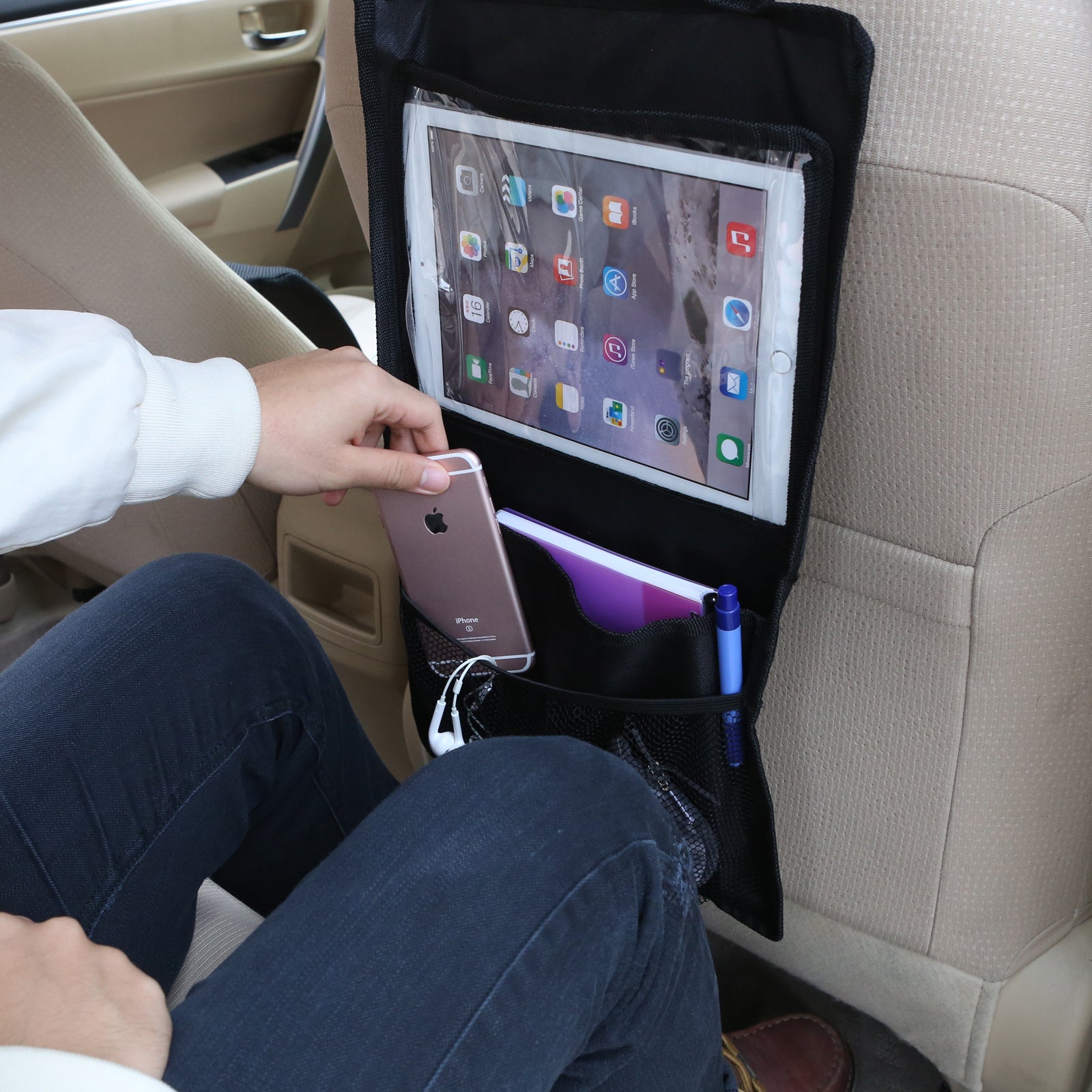 Car Headrest Tablet Organiser - Eastlakes Electronics